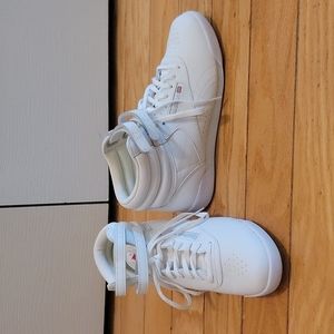 Reebok Freestyle Hi White Shoes Size 6